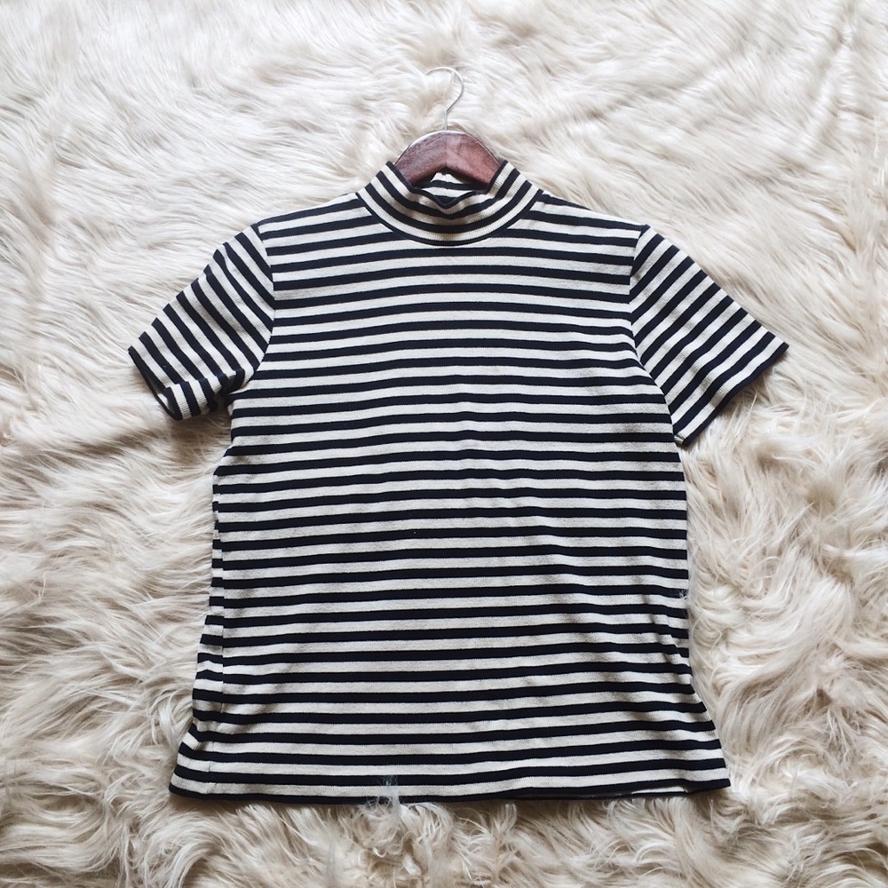 LAST CHANCE Striped Mock Top